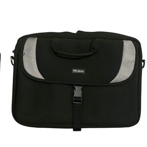 Targus CVR200 16” Laptop Bag Slipcase Black Gray Shoulder Strap Case